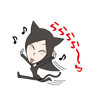 くろねこ女子（個別スタンプ：35）