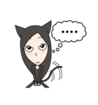 くろねこ女子（個別スタンプ：36）