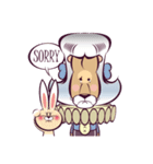 Duke Lion ＆ Funny Rabbit（個別スタンプ：13）