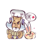 Duke Lion ＆ Funny Rabbit（個別スタンプ：22）