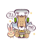 Duke Lion ＆ Funny Rabbit（個別スタンプ：34）