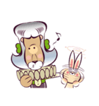 Duke Lion ＆ Funny Rabbit（個別スタンプ：37）