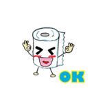 トイレットペーパーちゃんの日常（個別スタンプ：6）