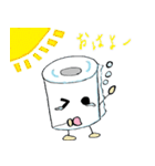 トイレットペーパーちゃんの日常（個別スタンプ：9）