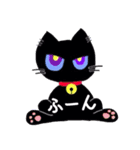 黒猫ミウとハナちゃん（個別スタンプ：5）