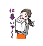 colorful sticker for girls（個別スタンプ：40）
