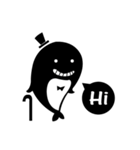 Whale gentleman（個別スタンプ：8）