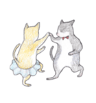 dancing with cat（個別スタンプ：24）