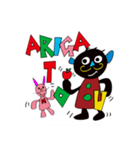 AMIGO and MOMO     RO-MA JI（個別スタンプ：35）