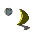Sun, Moon, Star, and Cloud（個別スタンプ：18）