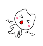 どんぐり目の白猫2（喜怒哀楽＆ツッコミ）（個別スタンプ：32）