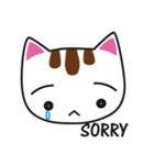 しろちゃん 白猫（個別スタンプ：3）