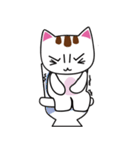 しろちゃん 白猫（個別スタンプ：32）