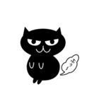 目付きの悪い黒猫のスタンプ（個別スタンプ：12）