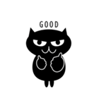 目付きの悪い黒猫のスタンプ（個別スタンプ：23）