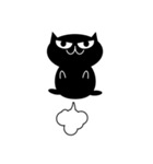 目付きの悪い黒猫のスタンプ（個別スタンプ：38）