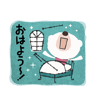 えほんスタンプ（ボーダーくま）（個別スタンプ：11）