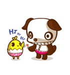 The Pandy Dog and Big Little Chick（個別スタンプ：1）