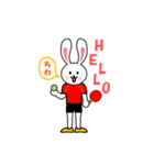 卓球ウサギ（個別スタンプ：1）