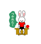 卓球ウサギ（個別スタンプ：8）