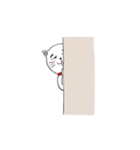 おかしな白猫（個別スタンプ：23）