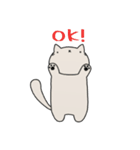 無表情にゃんこ（個別スタンプ：1）