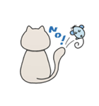 無表情にゃんこ（個別スタンプ：2）