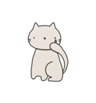 無表情にゃんこ（個別スタンプ：6）