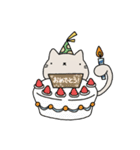 無表情にゃんこ（個別スタンプ：13）