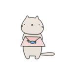 無表情にゃんこ（個別スタンプ：16）
