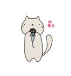 無表情にゃんこ（個別スタンプ：24）