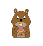 A Handsome Bear and A Lovable Bird（個別スタンプ：8）