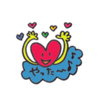 ほんわかハート（個別スタンプ：8）