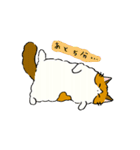 ふわふわのかわいい猫と友達スタンプ（個別スタンプ：9）