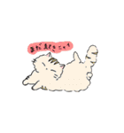 ふわふわのかわいい猫と友達スタンプ（個別スタンプ：30）