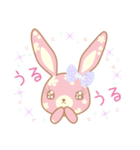 Flower Bunny（個別スタンプ：21）