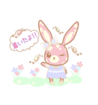 Flower Bunny（個別スタンプ：35）