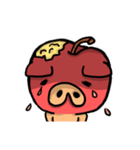 りんご豚（個別スタンプ：4）