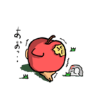 りんご豚（個別スタンプ：24）