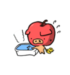 りんご豚（個別スタンプ：37）