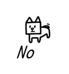 シンプル犬スタンプ（個別スタンプ：26）