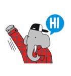 AUGUN (Elephant hipster)（個別スタンプ：1）