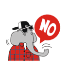 AUGUN (Elephant hipster)（個別スタンプ：3）