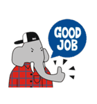 AUGUN (Elephant hipster)（個別スタンプ：4）
