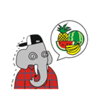 AUGUN (Elephant hipster)（個別スタンプ：8）