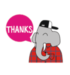 AUGUN (Elephant hipster)（個別スタンプ：9）