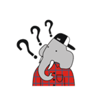 AUGUN (Elephant hipster)（個別スタンプ：11）