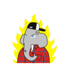 AUGUN (Elephant hipster)（個別スタンプ：13）