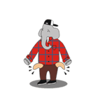 AUGUN (Elephant hipster)（個別スタンプ：14）