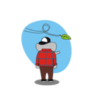AUGUN (Elephant hipster)（個別スタンプ：19）